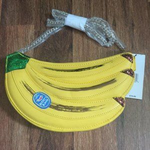 RARE! NWT Betsey Johnson Banana "Lets Split" Crossbody Purse.